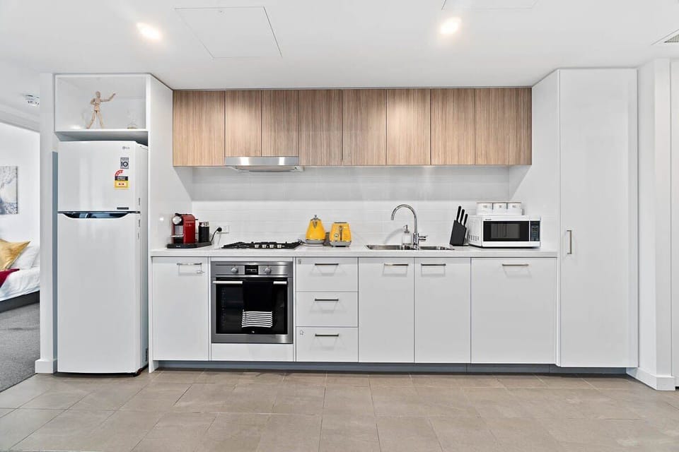 Kitchen with absolutely everything you will need including a coffee machine :)