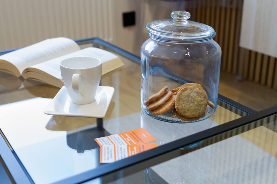 Coffee table in the living room.
