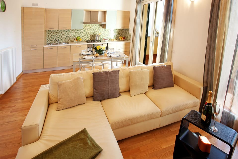 Relax on the comfy sofa