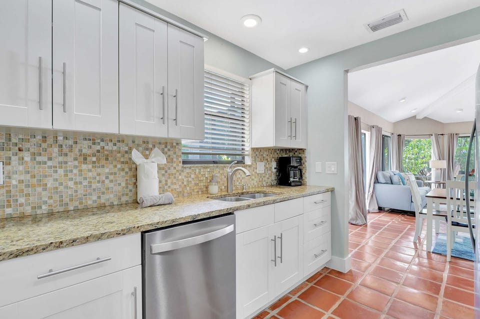 A View Towards the Family Room From the Kitchen