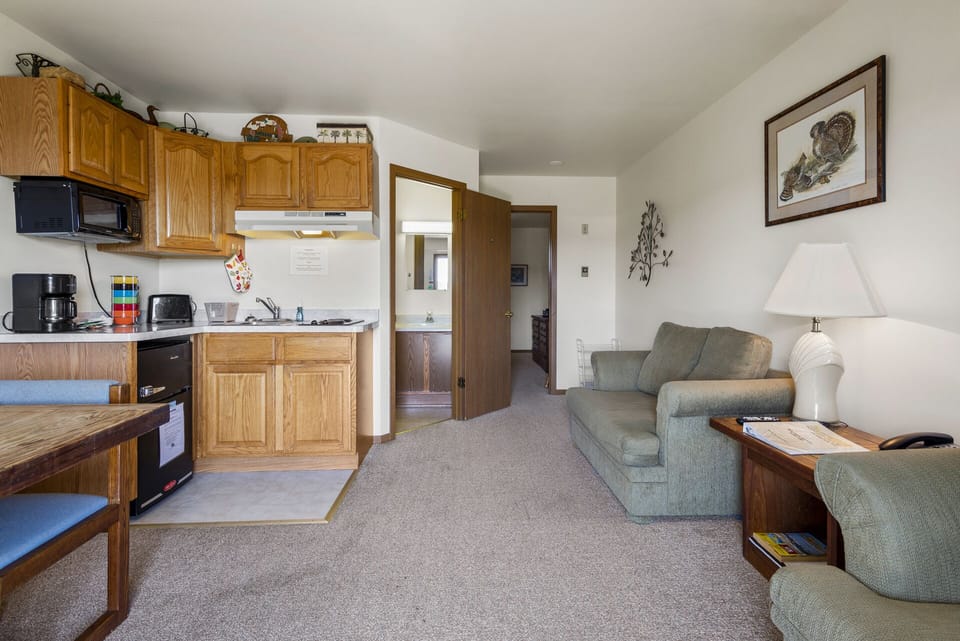 This lovely Studio sleeps 4 comfortably - and with gorgeous Views.