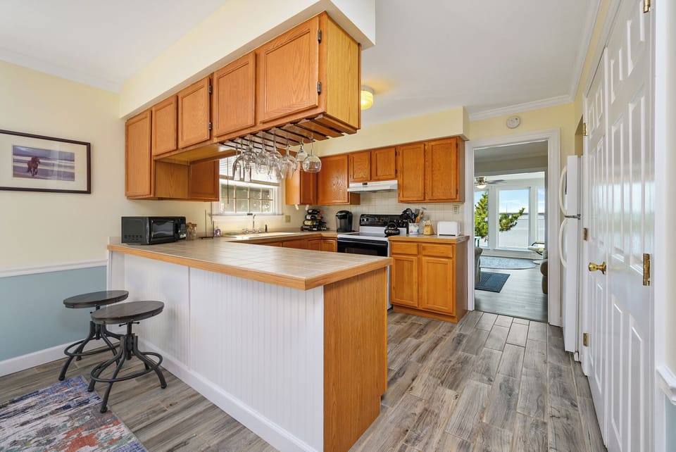 The Chef in your family will love the well-equipped Kitchen.