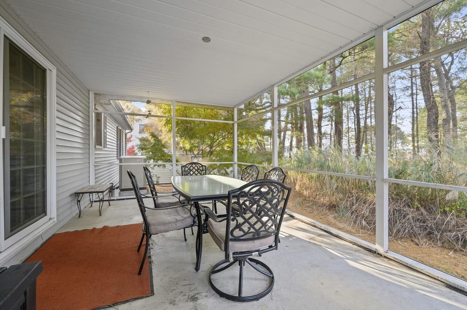The fabulous Screened Porch is just off the Dining Area.