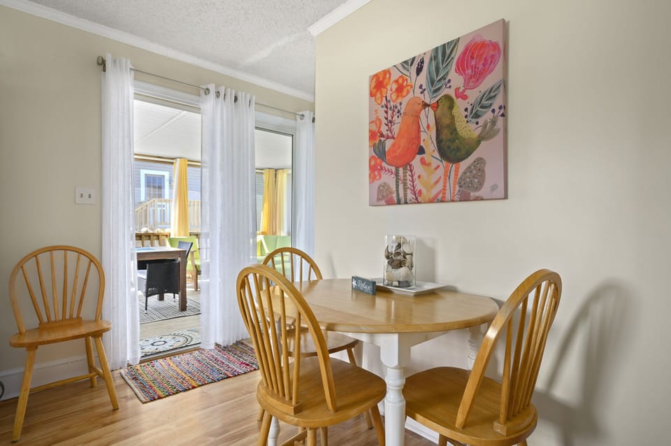 Dine indoors or Al Fresco on that amazing Porch.