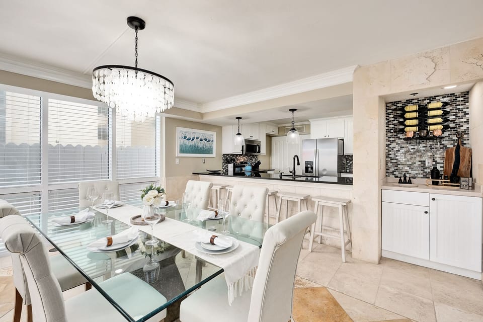 Have dinner in with the family and enjoy cooking in our fully stocked new kitchen
