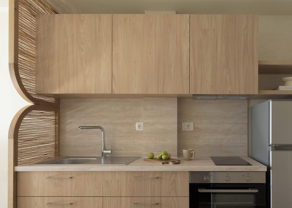 Studio, Sea View | Private kitchen | Fridge, oven, dishwasher, coffee/tea maker