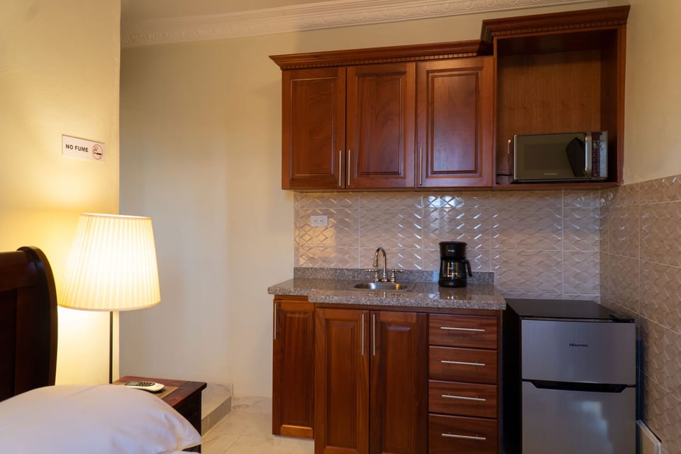 Indoors, Lamp, Cabinet, Furniture, Microwave