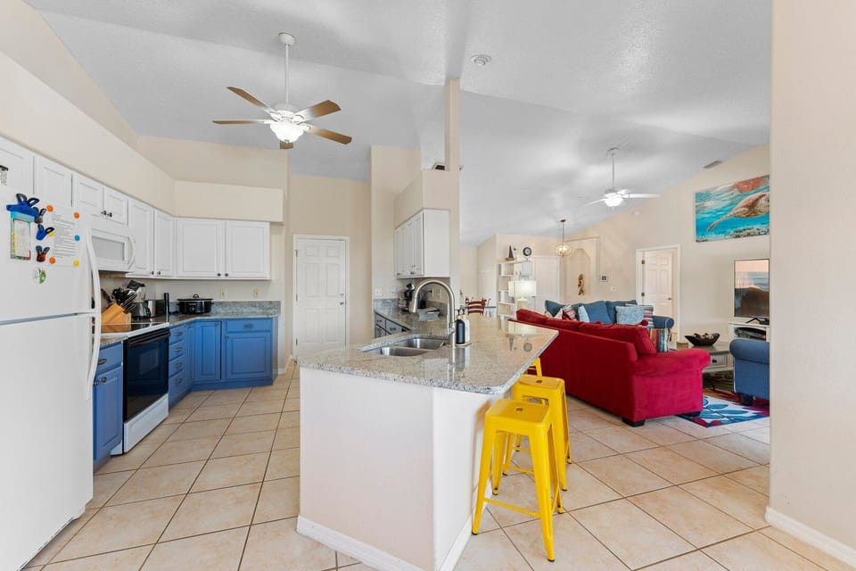 Open layout with plenty of room to cook for the whole family!
