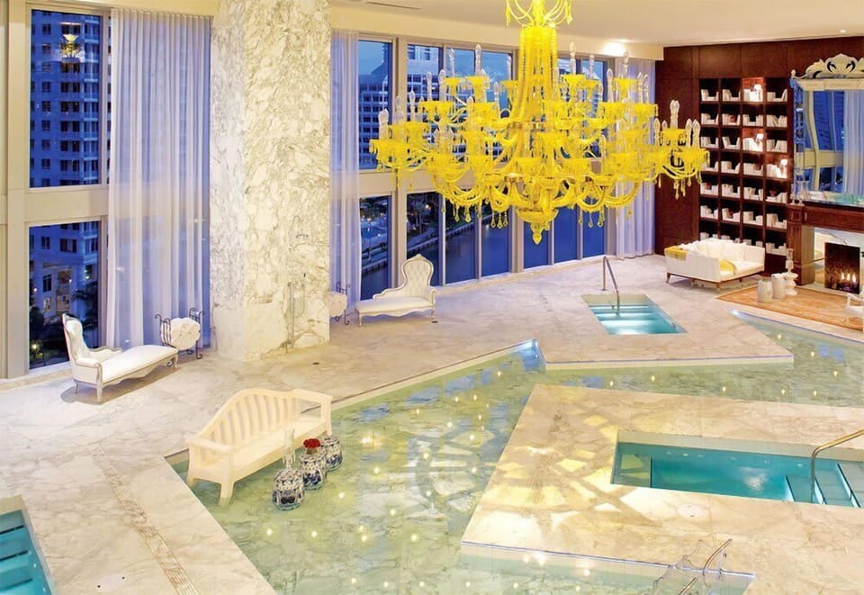 Luxury building lobby and common area.