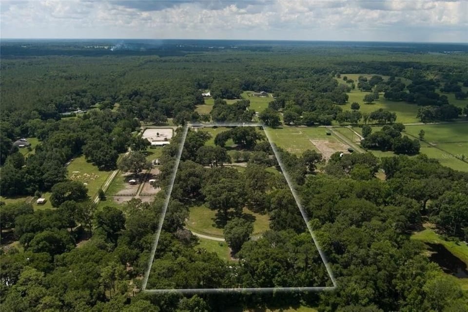 Drone picture of the 10 acre farm!