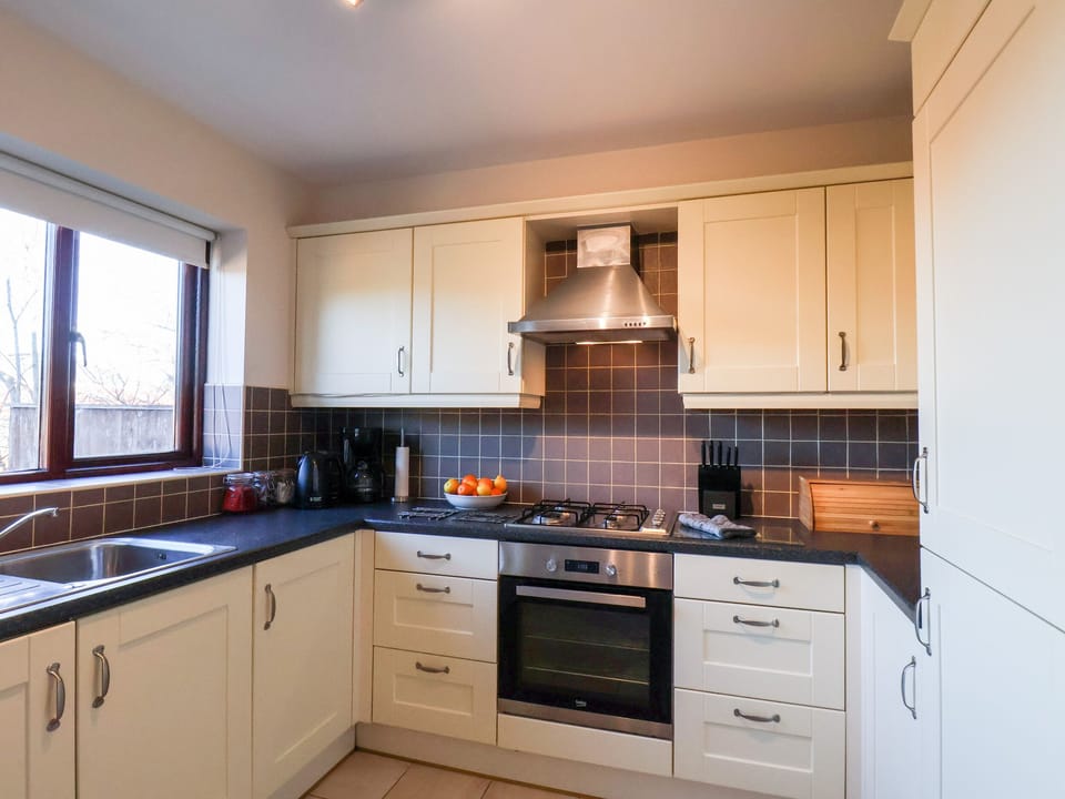 Fridge, dishwasher, electric kettle, toaster