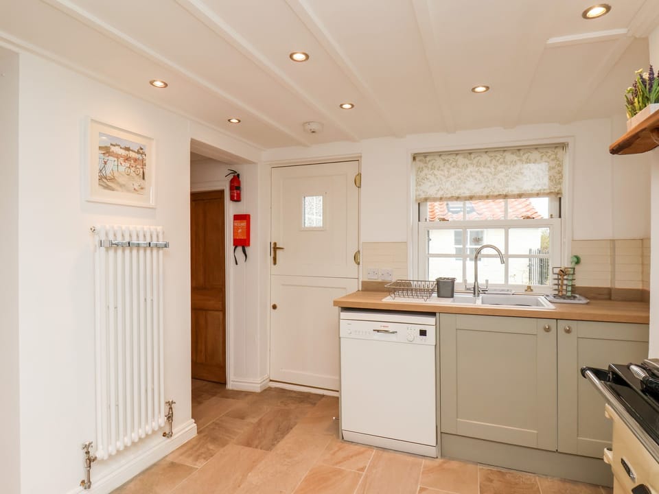Fridge, dishwasher, electric kettle, toaster