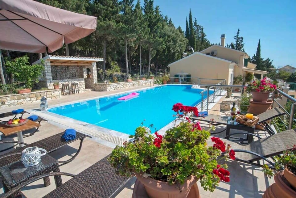 Beneath the open sky, an exclusive haven unfolds—a private pool