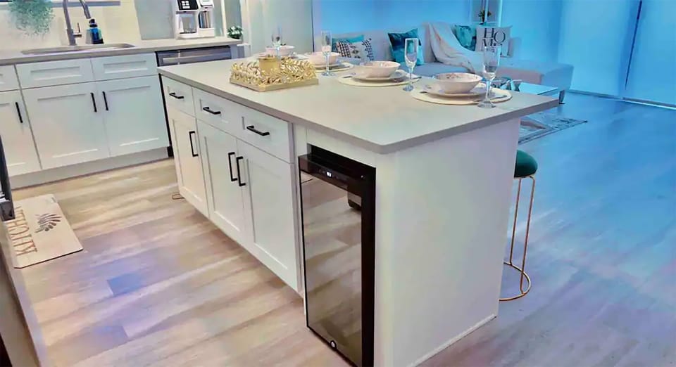 Dining area & bottle cooler