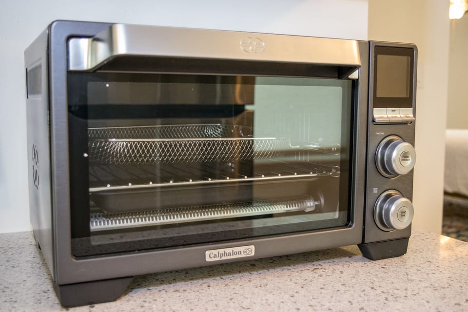 Toaster Oven available for your convenience.