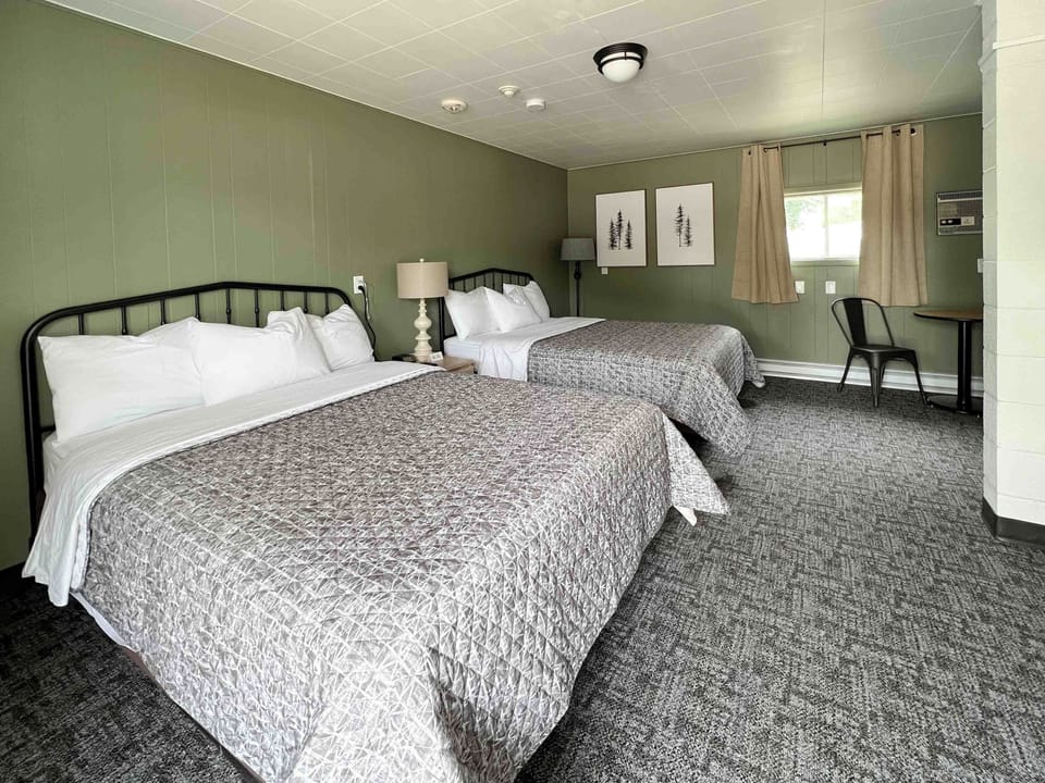 Blackout drapes, iron/ironing board (on request), WiFi (free)