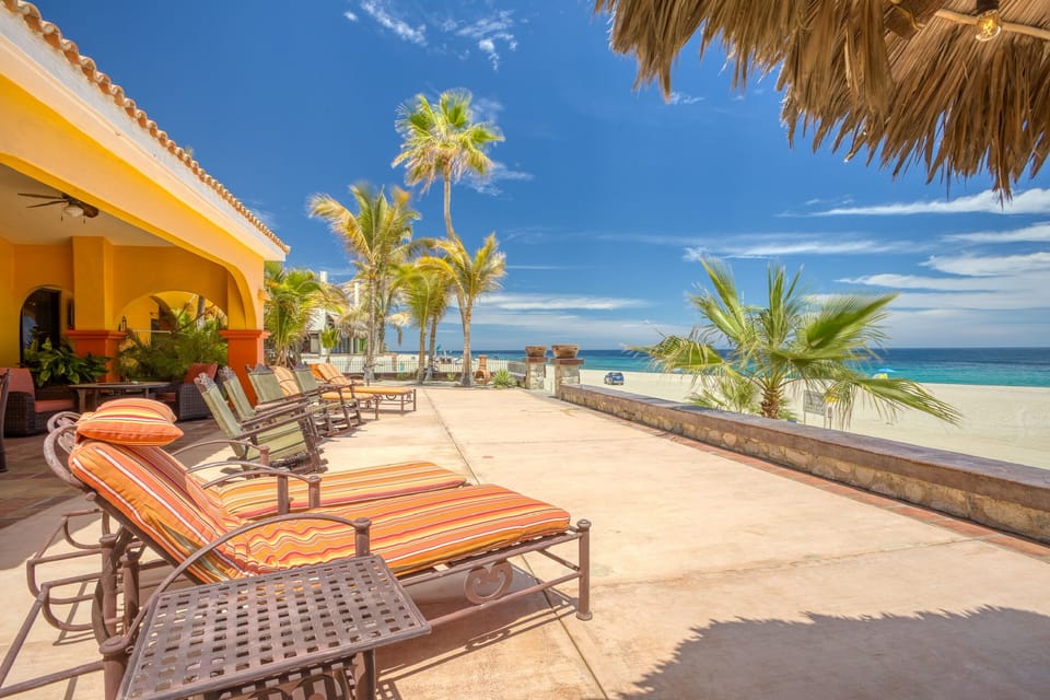 Beach front patio