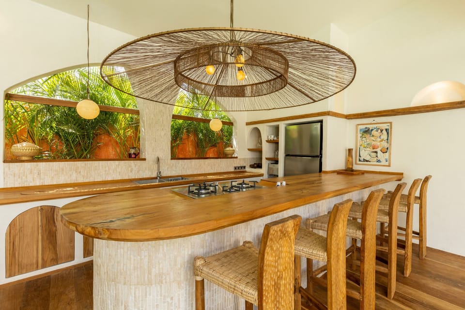 kitchen with bar