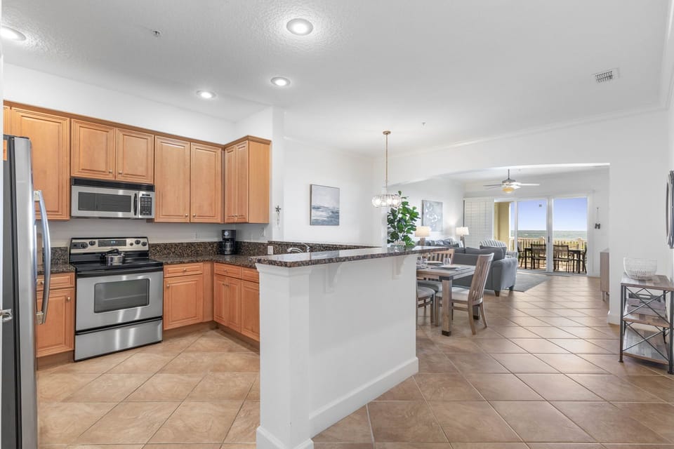 Open Concept Kitchen, Dining & Living