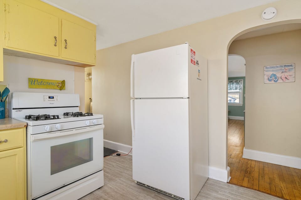 The full kitchen will make meals a breeze