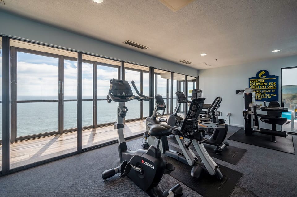 You'll love the Ocean Views while enjoying the Fitness Center.