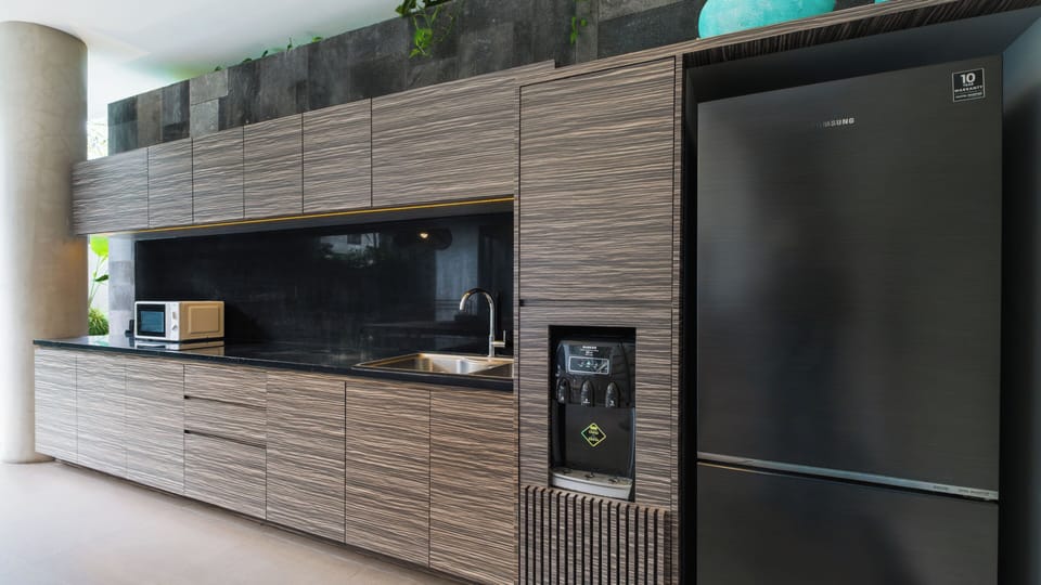 Exclusive Room, 2 Bedrooms | Private kitchen | Coffee/tea maker, fridge, microwave, cookware/dishes/utensils