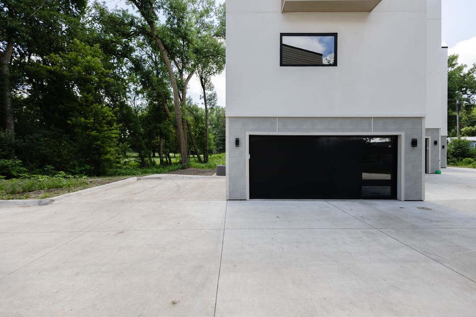 Our unit, C15 with a double car garage and 2 parking spaces 