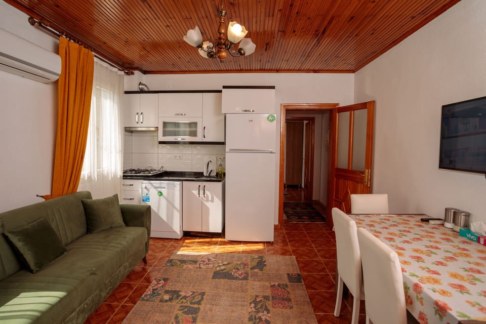 Family Apartment, 1 Bedroom | Private kitchen | Full-size fridge, dishwasher, electric kettle, coffee grinder