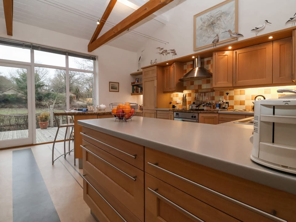 Fridge, dishwasher, electric kettle, toaster