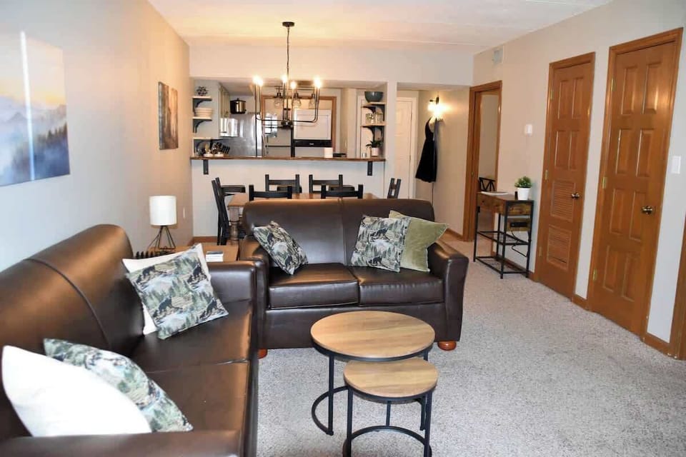 View of living room as you walk in from the deck.