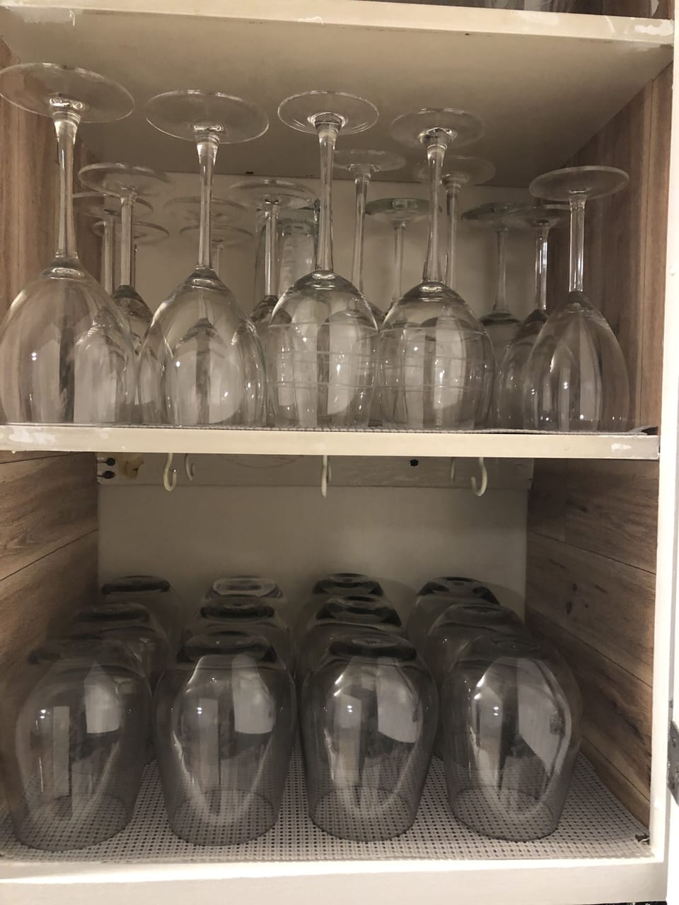 Drinking glasses along with wine classes