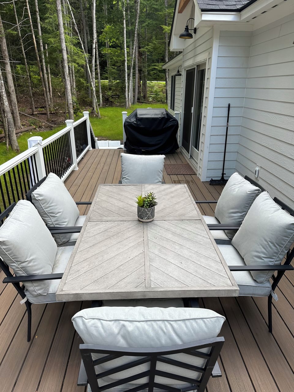 Back deck, deck furniture provided April 1-Nov 1. 
