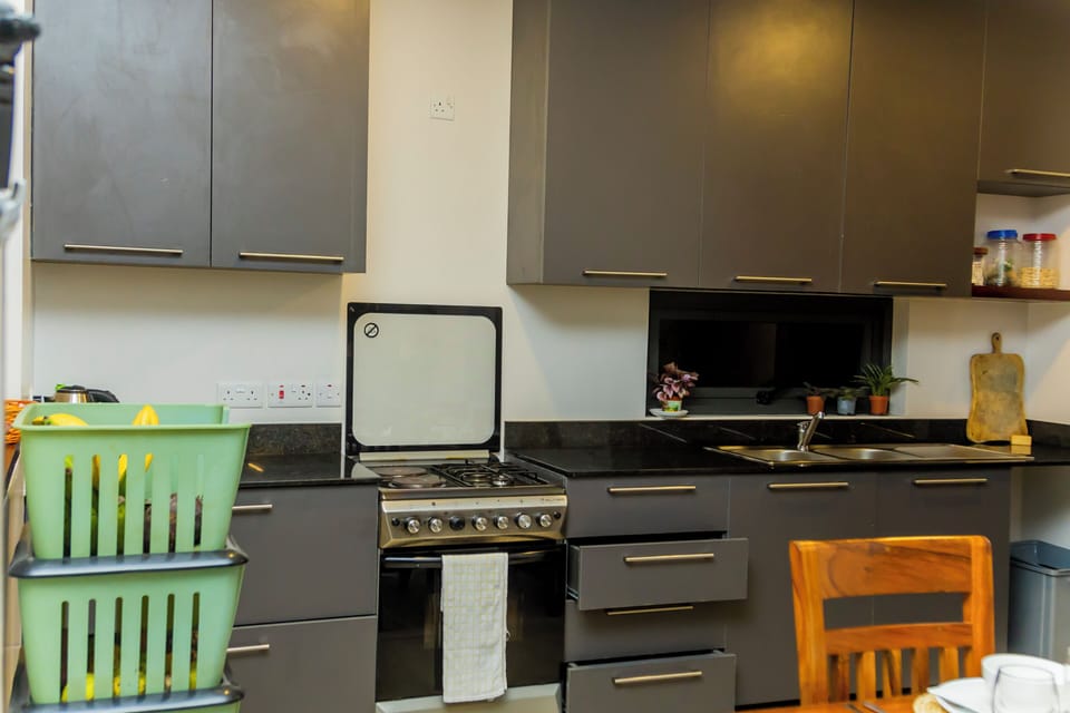 Basic Apartment, Patio, City View | Private kitchen | Shared fridge, microwave