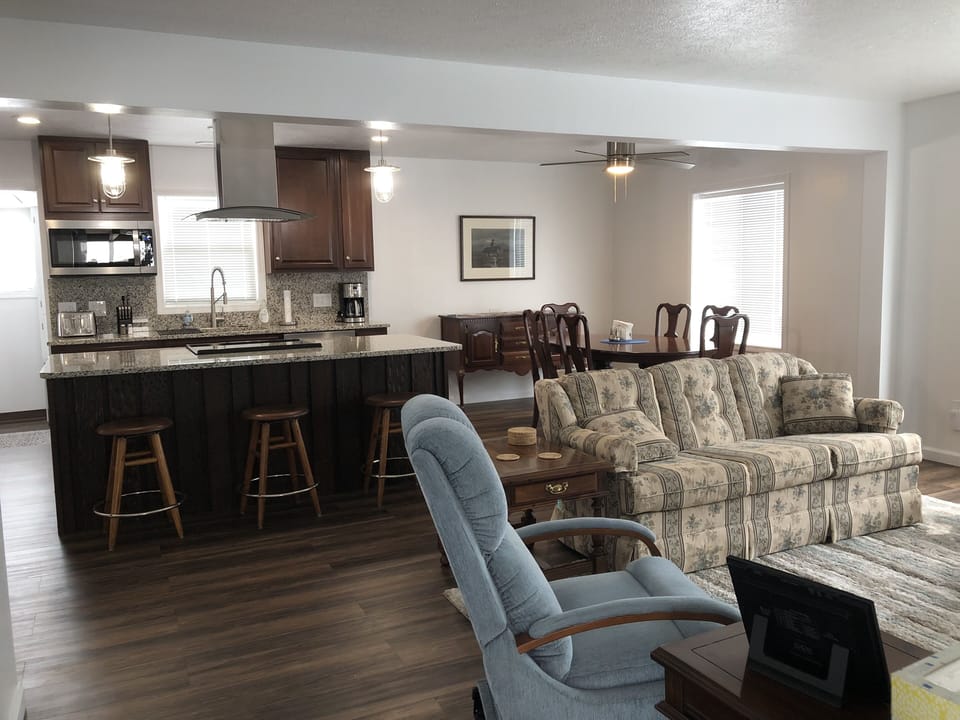 Family Room off of kitchen and dining area