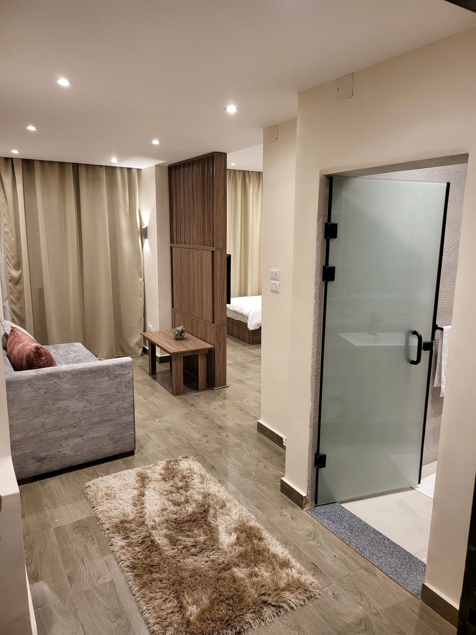 Luxury Triple Room, 1 Bedroom, Non Smoking, City View | Living area | 40-cm LCD TV with satellite channels, TV, fireplace