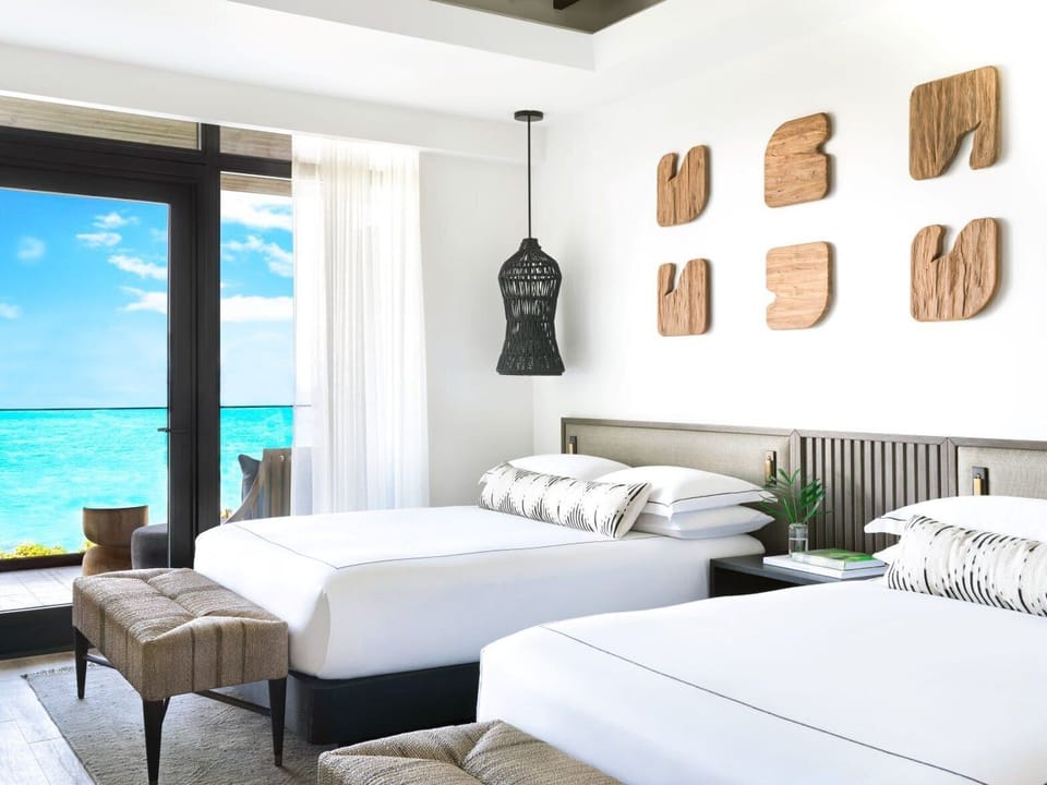 Premium Room, 2 Queen Beds, Ocean View | Frette Italian sheets, premium bedding, memory foam beds, in-room safe