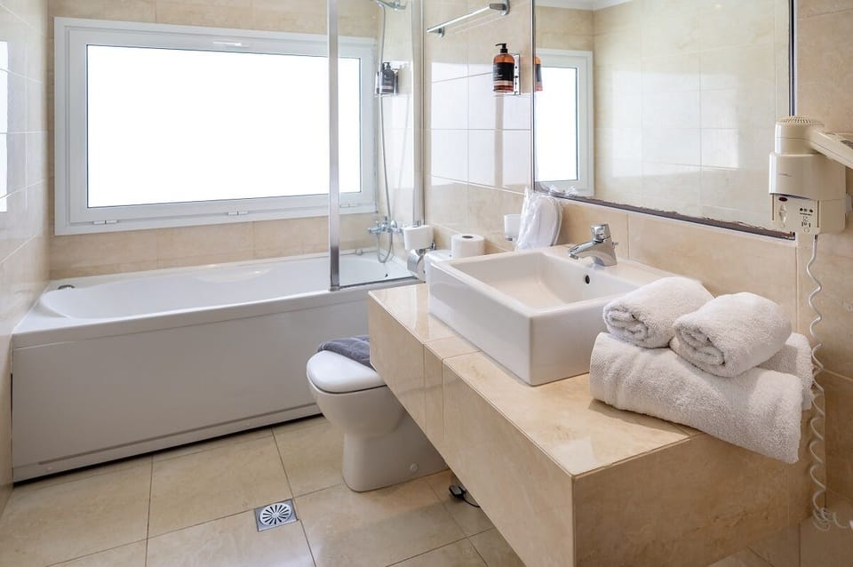 Superior Private Pool & Sea view (2+0) | Bathroom | Free toiletries, hair dryer, towels