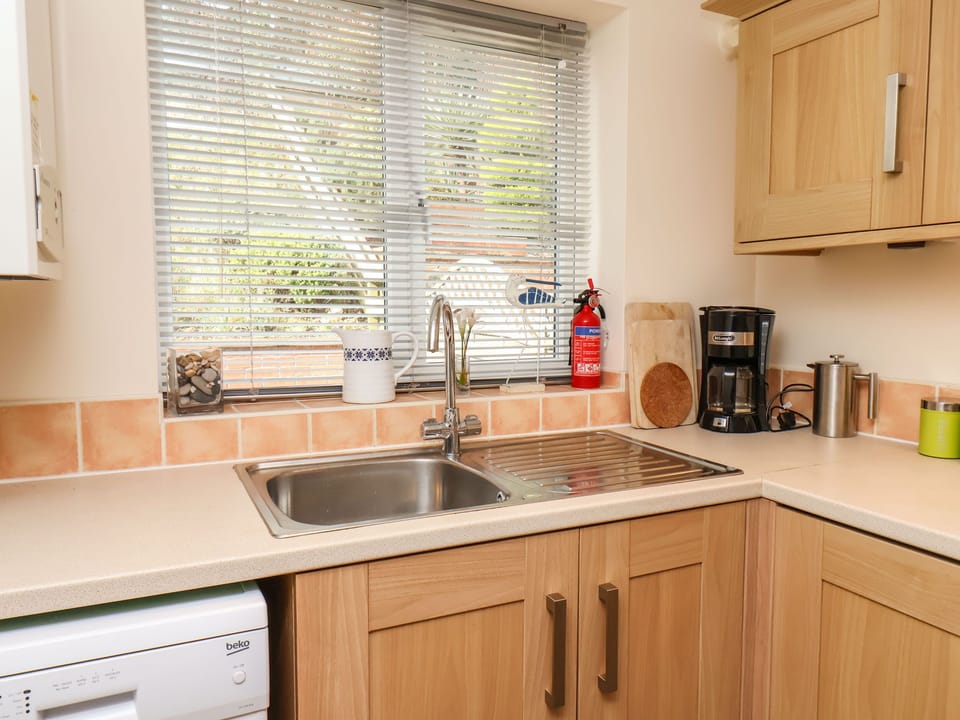 Fridge, dishwasher, electric kettle, toaster
