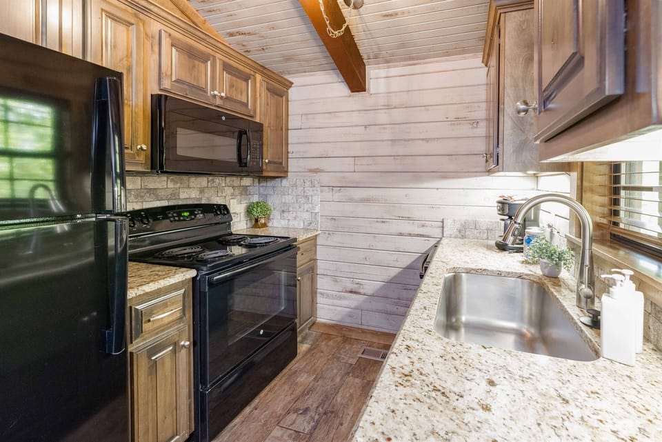 Fully stocked kitchen 