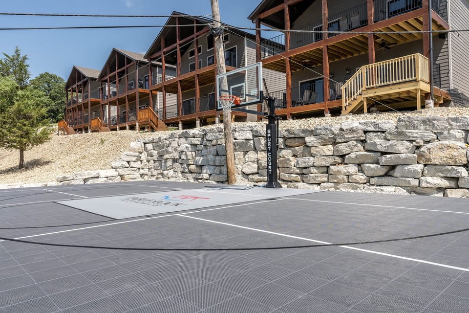 Resort basketball court