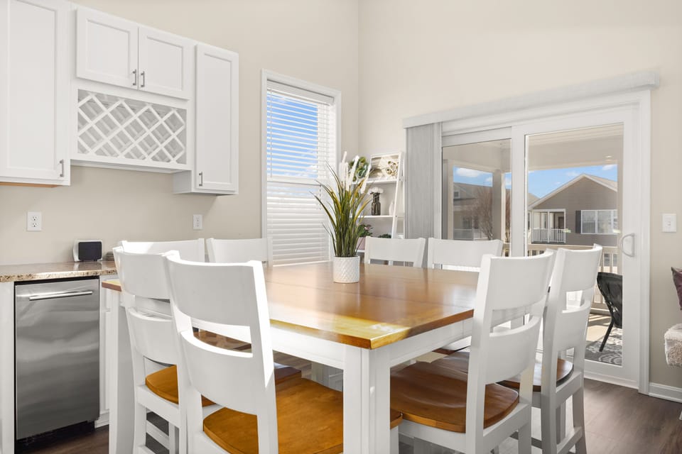 Enjoy a home-cooked meal at the Dining Table - seating 8!
