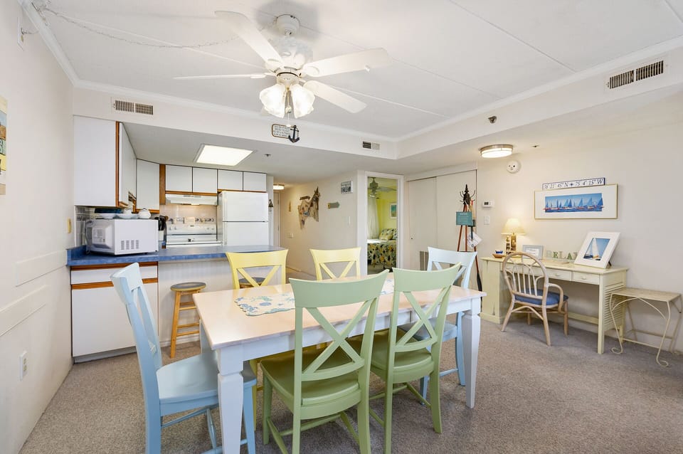 There is plenty of space to enjoy a family meal in or a fun family game night at this large dining table