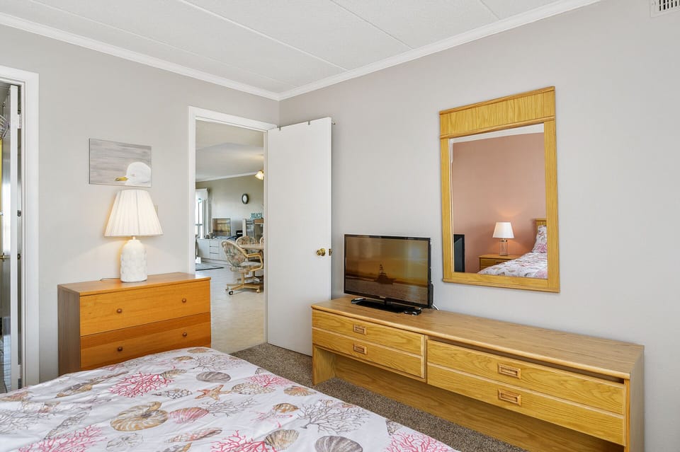 Relax and enjoy a movie in bed when you need a little quiet time