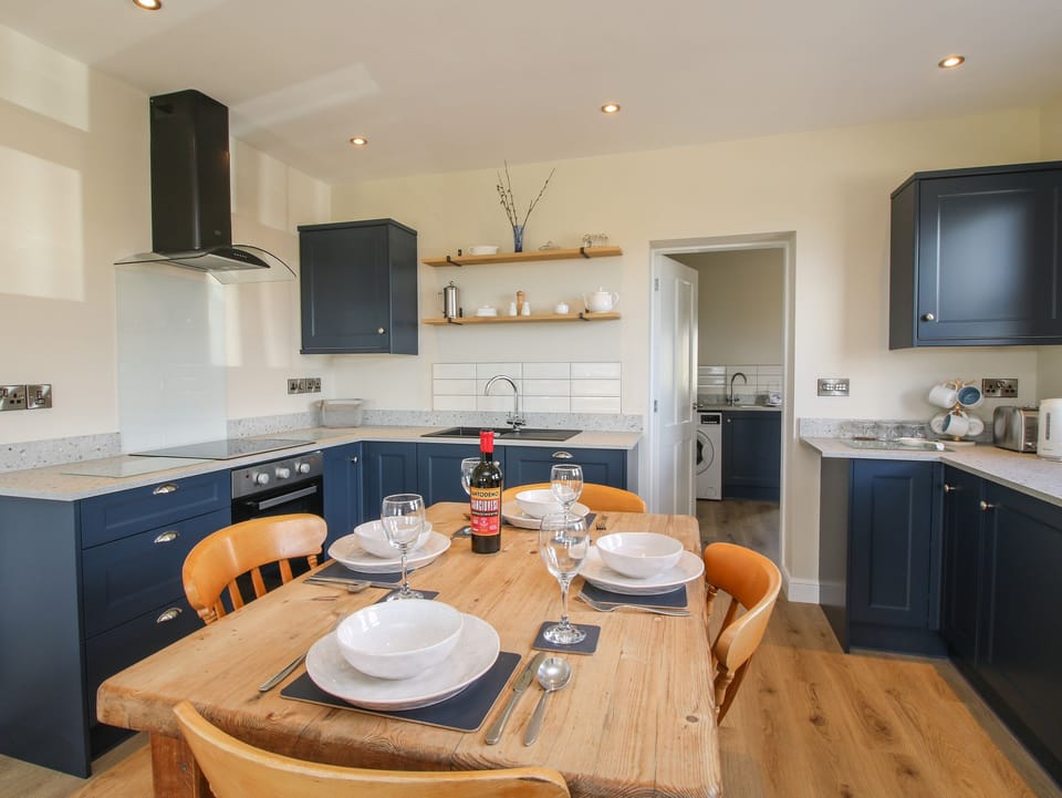 Fridge, dishwasher, electric kettle, toaster