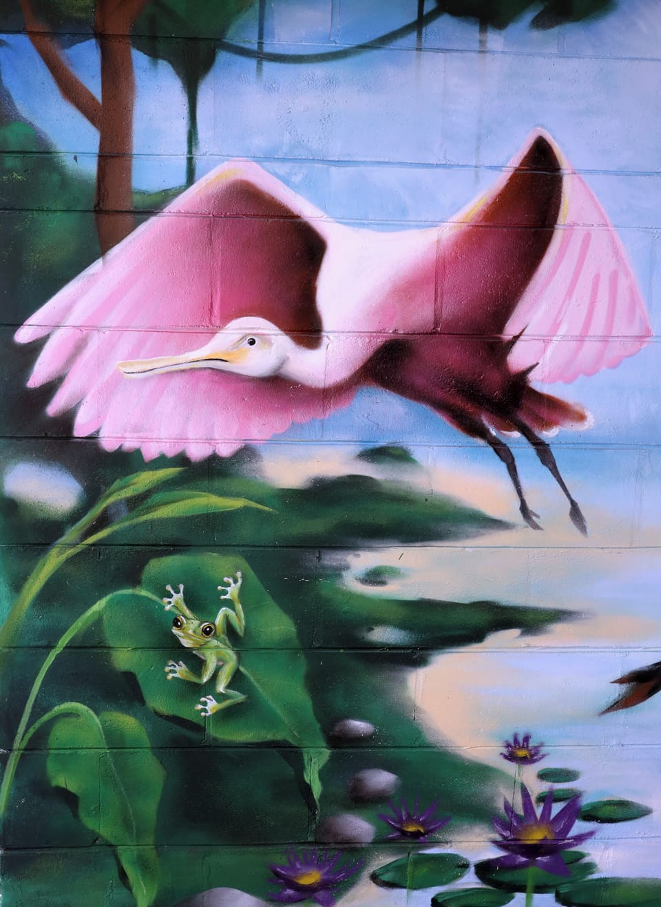 Back porch mural detail.