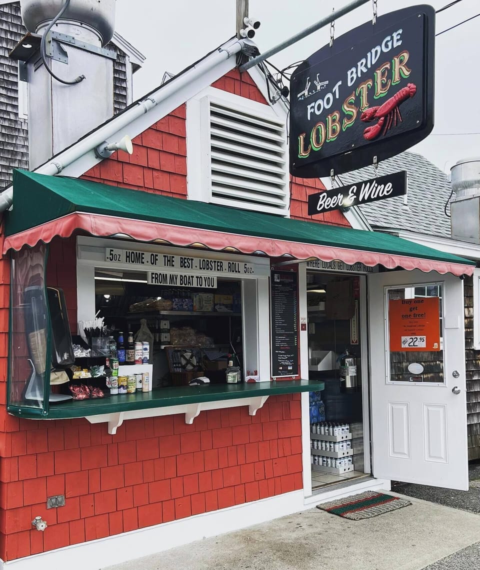 Food and drink at a local landmark