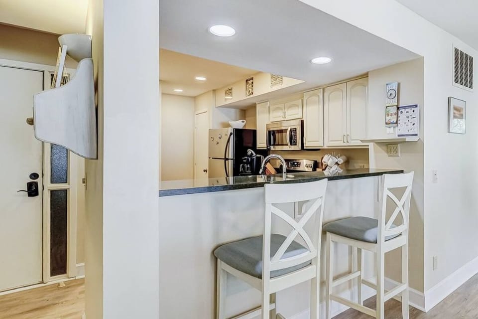 Bar stools for chatting with friends in the kitchen