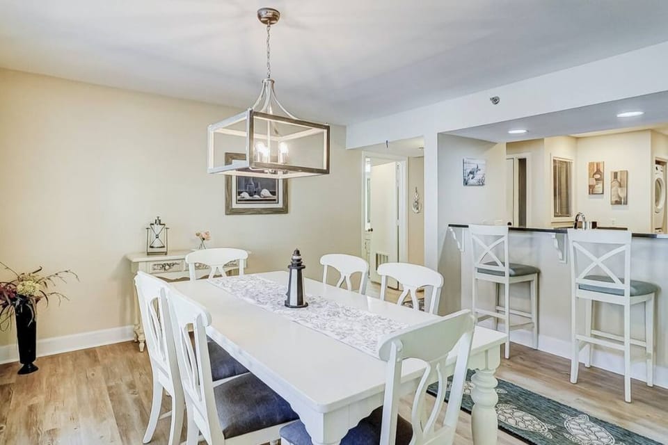 Fun times during meals and playing board games in the evening on the large table