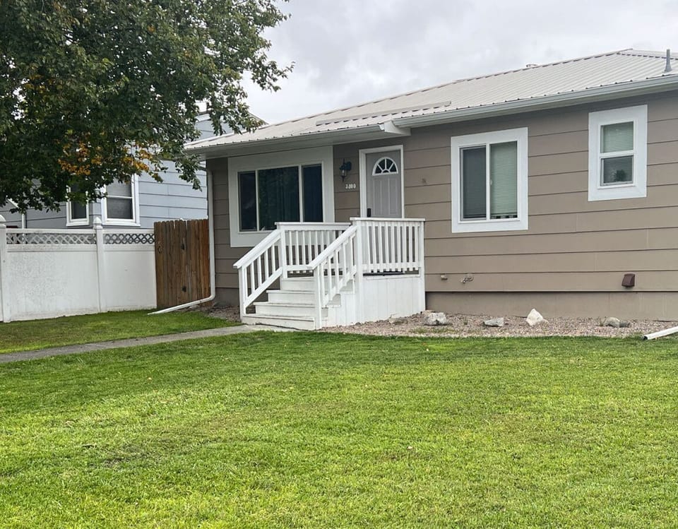 Front view of the house