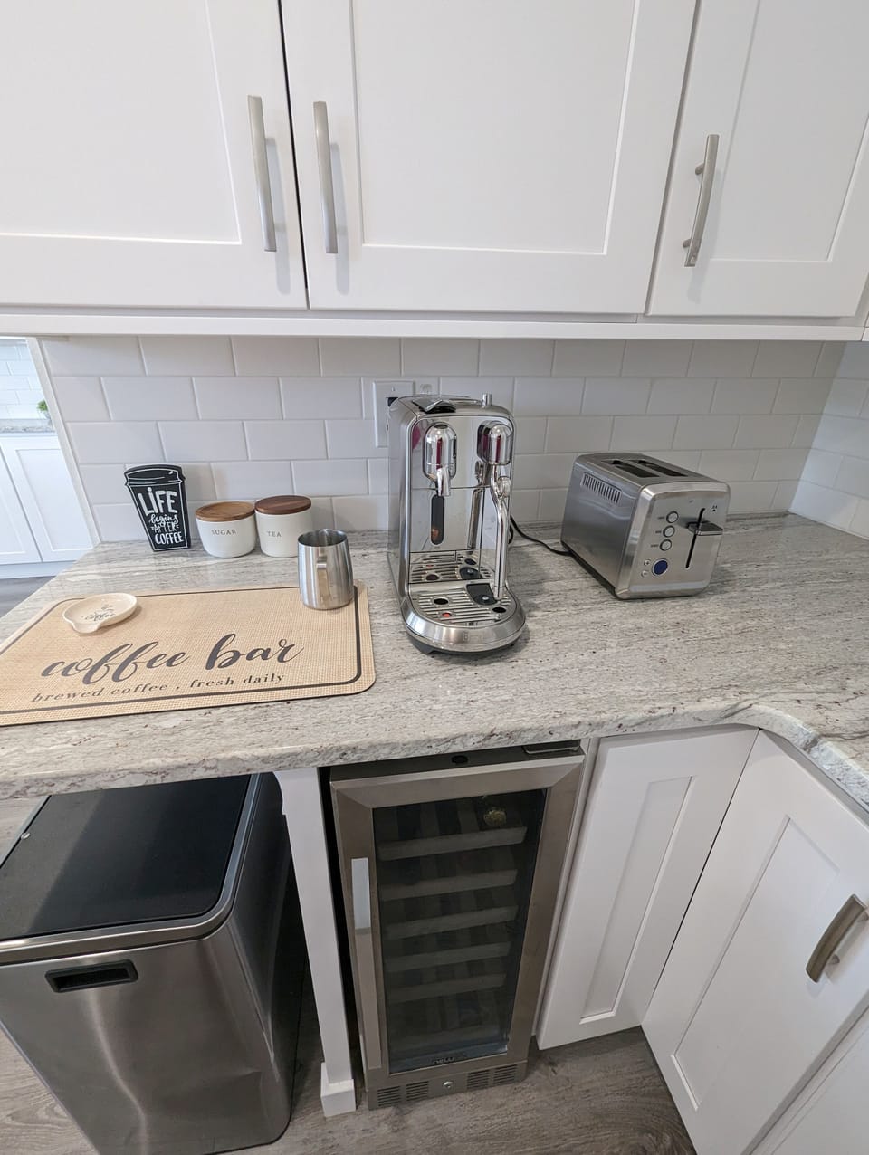Coffee machine and wine cooler